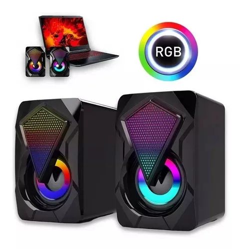 Caixa Caixinha De Som Pc Computador Notebook Celular Usb P2 