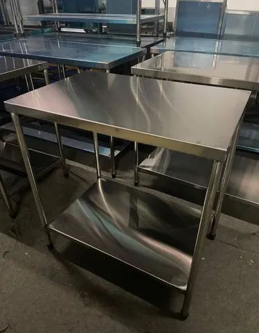 Bancada Mesa de inox industrial, Nova a pronta entrega! Medidas: 1.00x60x90  - Foto 5