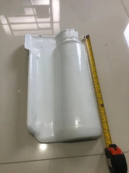 Vende-se telha cerâmica esmaltada 1 face 40cm x 23cm cor branca pacote com 10un