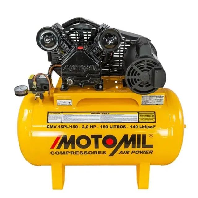 Compressor de Ar Air Power 15 Pés 3HP 150 Litros Mono Bivolt Motomil - Foto 3