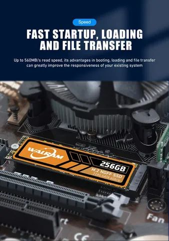 SSD M2.SATA(NGFF) 256GB WALRAM NOVO - Foto 2