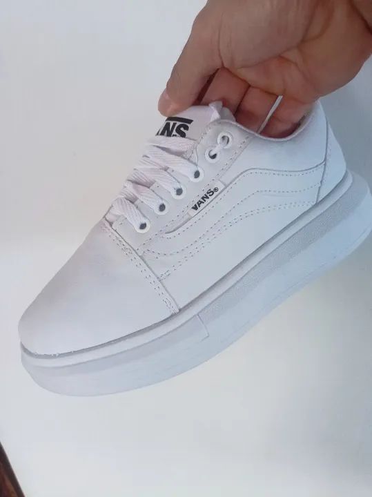 Tênis vans lançamento branco  - Foto 4