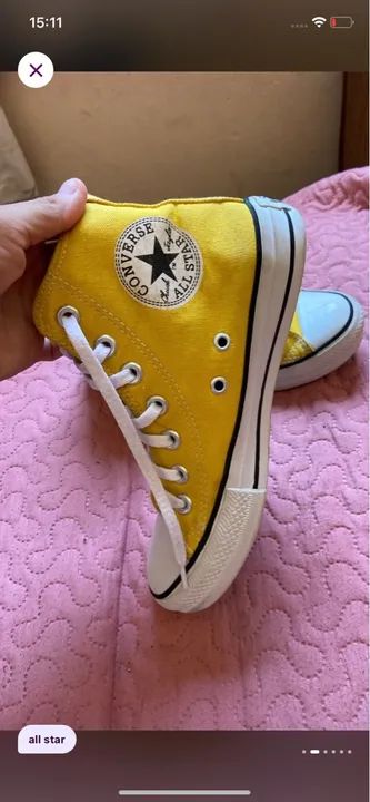 Converse All Star Amarelo