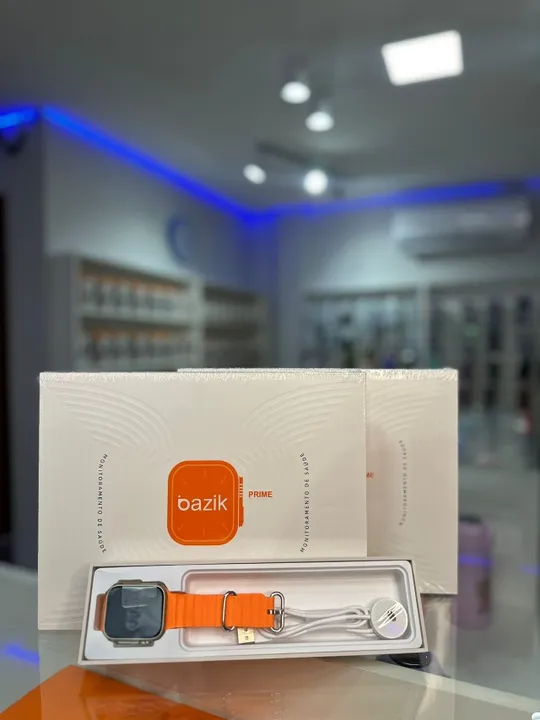 Smartwatch Bazik Prime S21 Ultra Pro + sete pares de pulseira