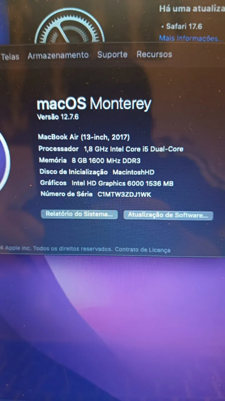 MacBook Air Intel Core I5 + Apple Magic Mouce