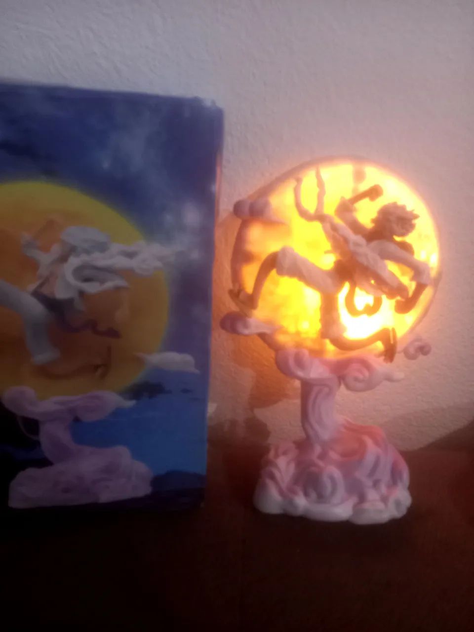 Luminária de Mesa Infantil - Action Figure Nikka Luffy Gear 