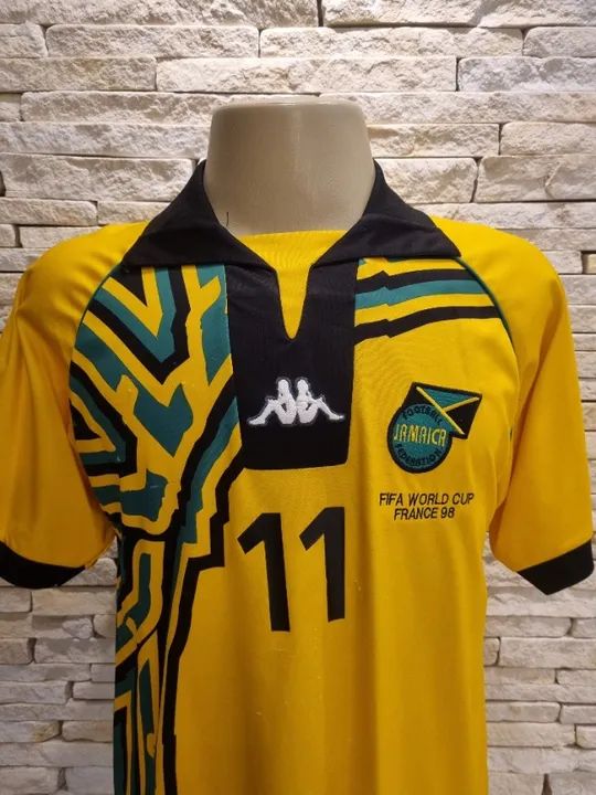 Camisas da seleção da Jamaica - Copa do Mundo de 1998 - Foto 2