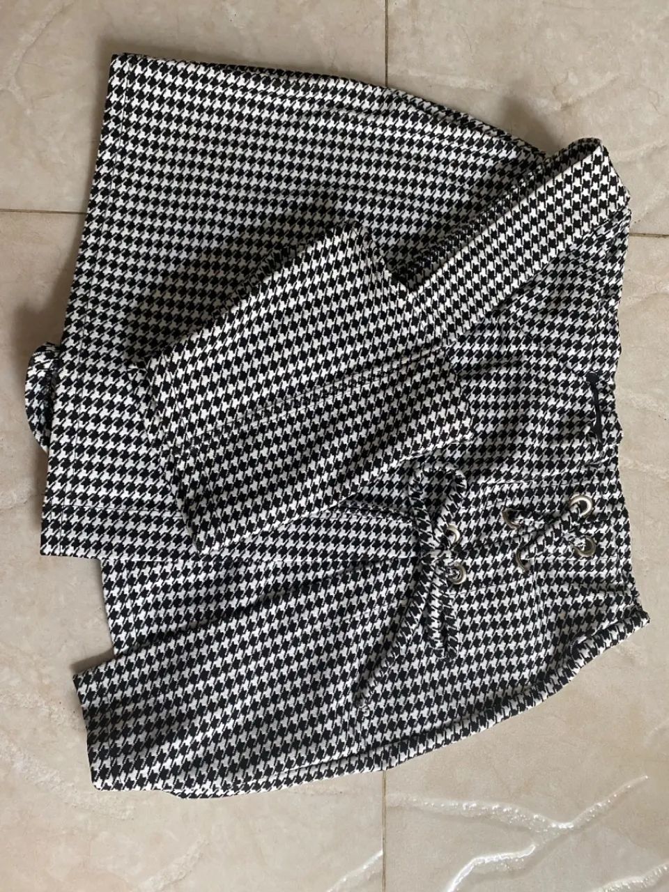 Conjunto cropped e short xadrez Renner  - Foto 2