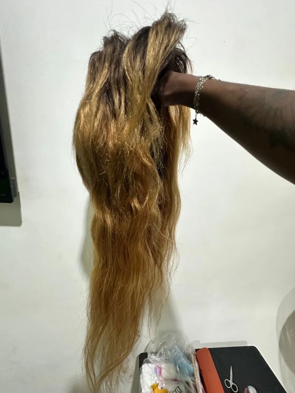 Lace front cabelo humano - Loiro Mel - Foto 4