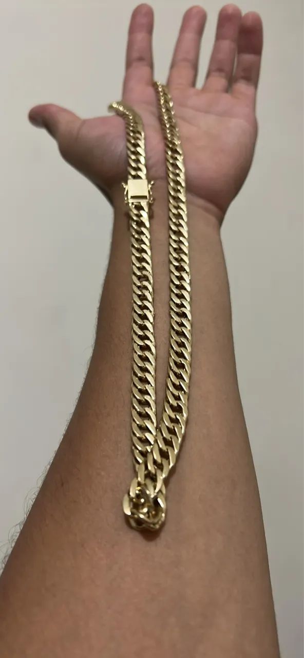 MACIÇA ouro 18k corrente 30g - Foto 3