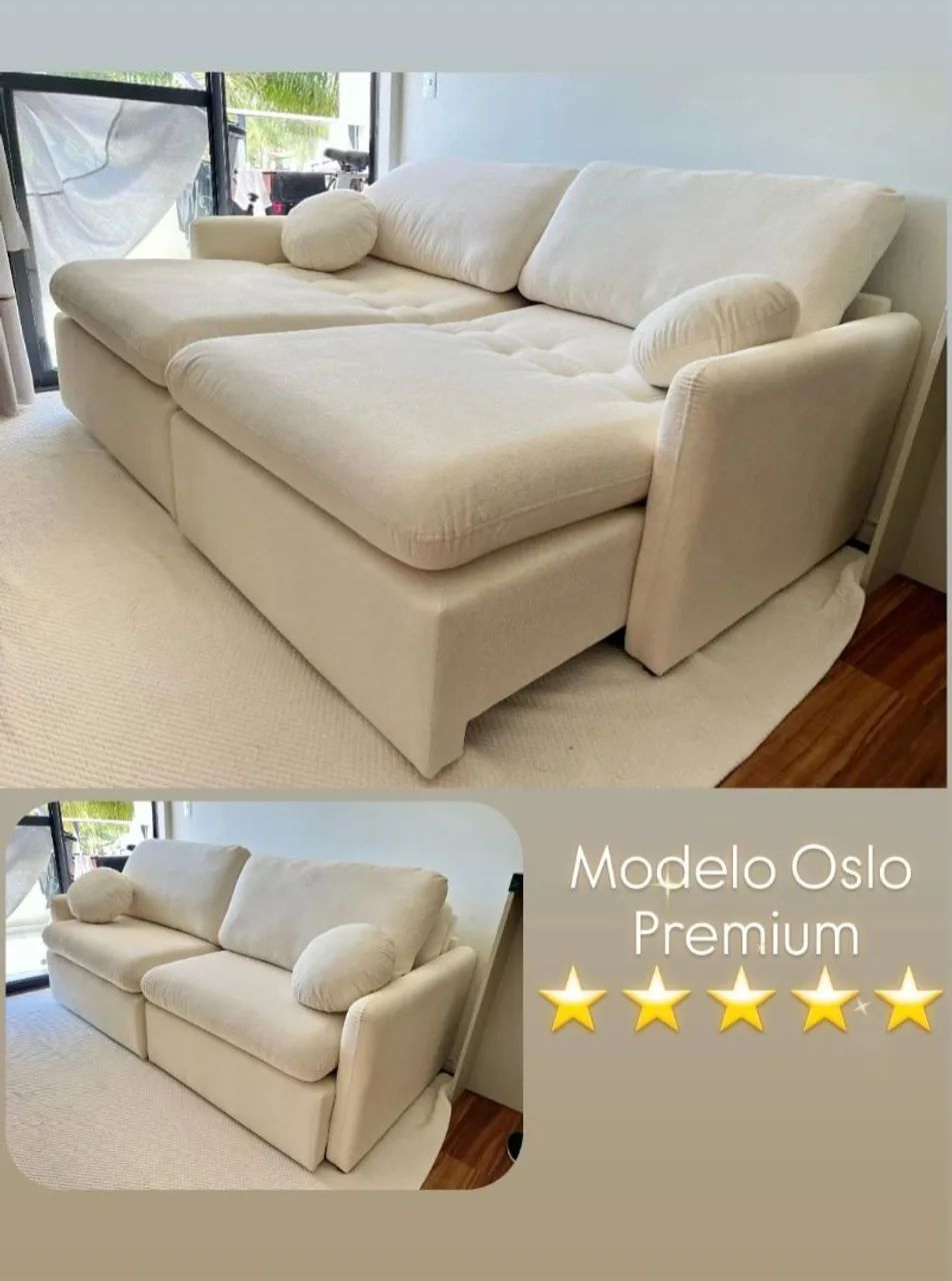 Sofá luxuoso slim zero caixa 