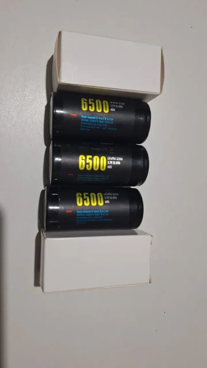 Bateria Soshine 32650 6500mah 3.2v Kit 3 Baterias