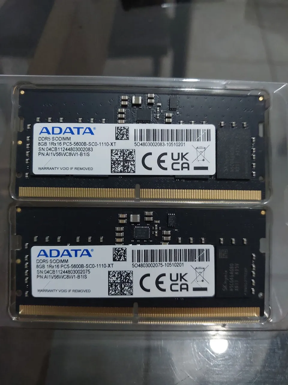 Memória ram ADATA DDR5 16gb/ 2x8gb notebook