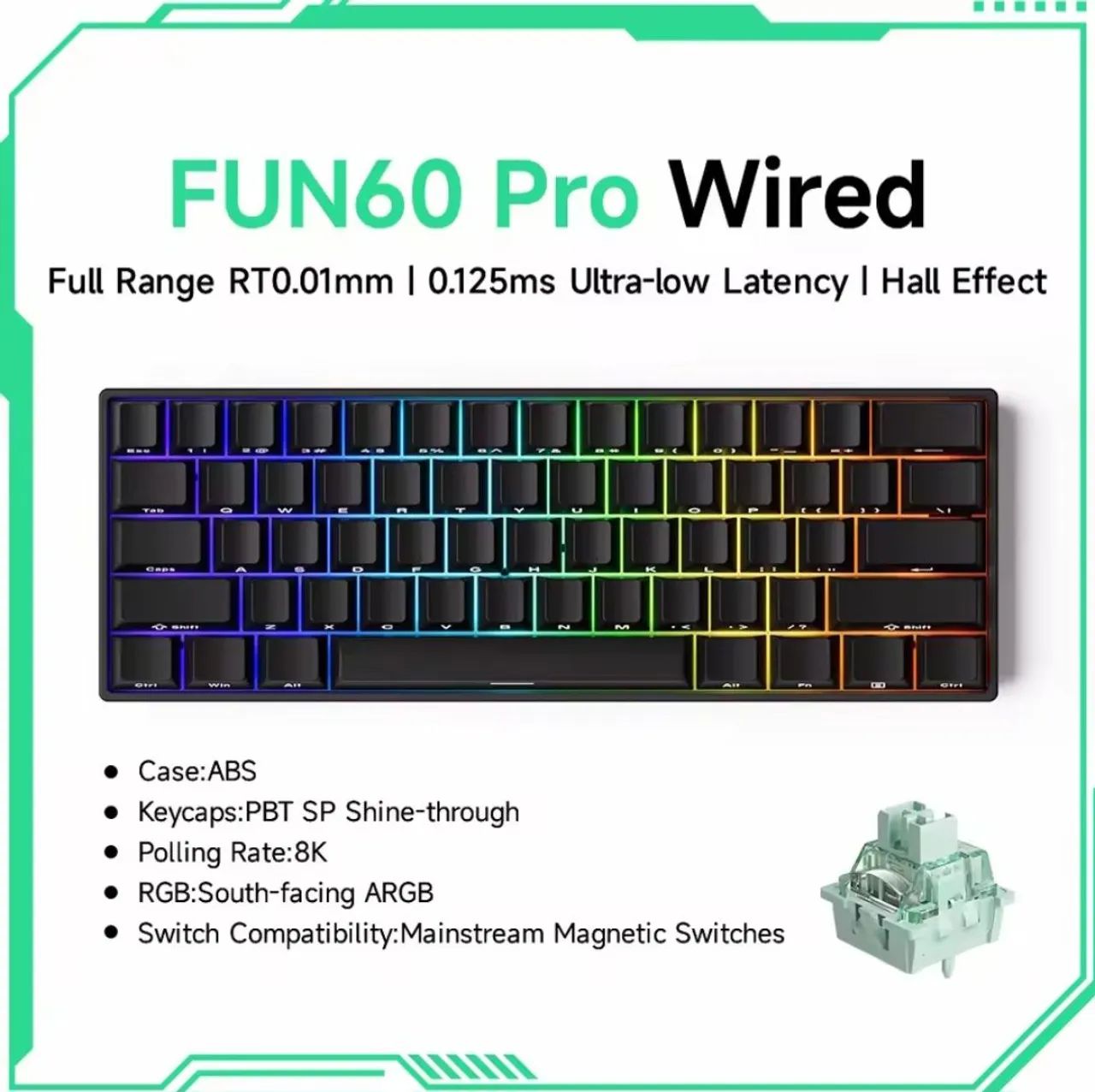 Teclado magnético Akko FUN 60 PRO - Foto 3