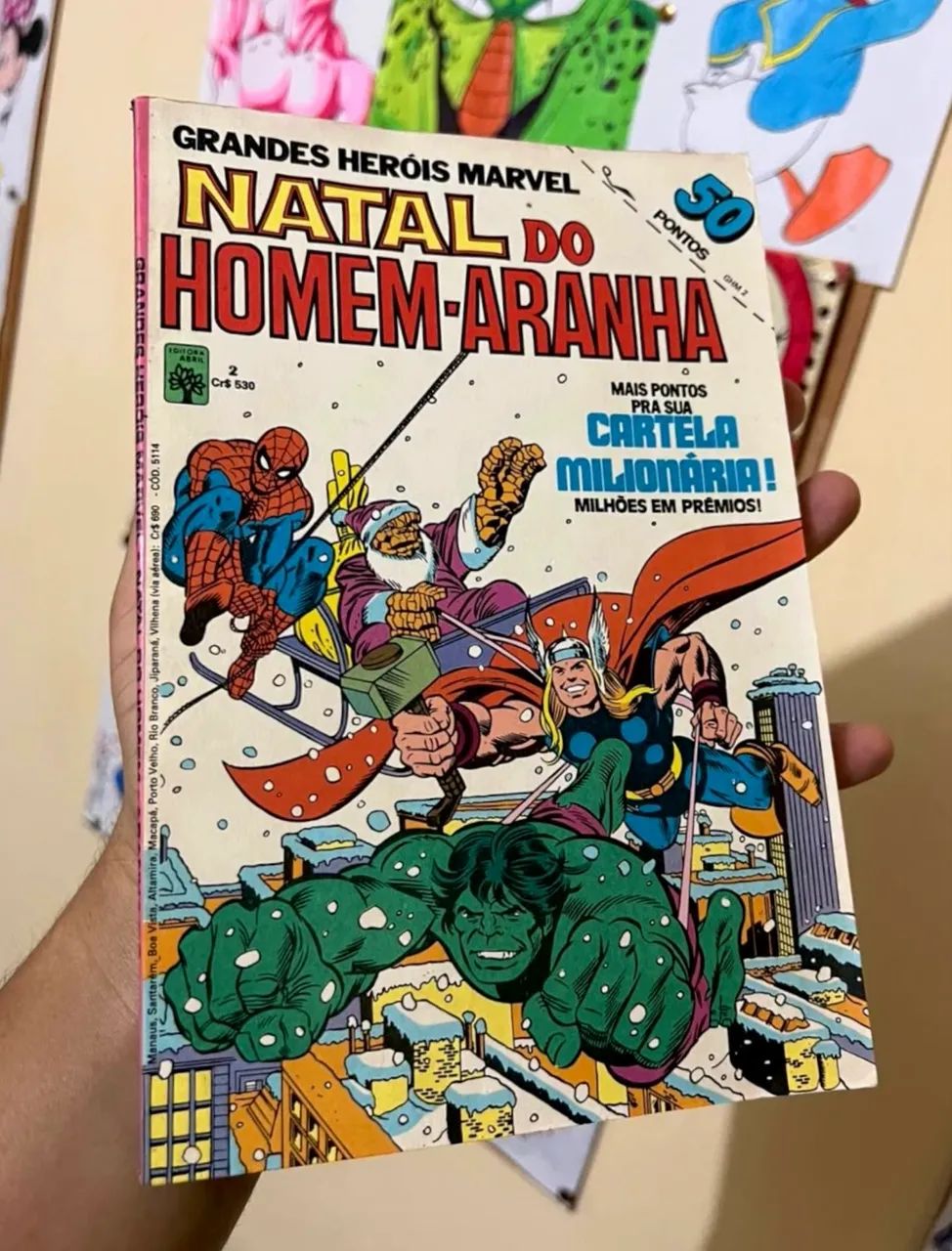 Grandes heróis marvel número 1 e 2 editora abril originais ano 1983 - Foto 4