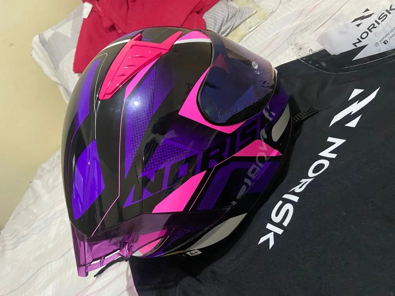 Capacete Norisk FF391 - Viseira Iridium + Viseira Cristal (usado 2x )