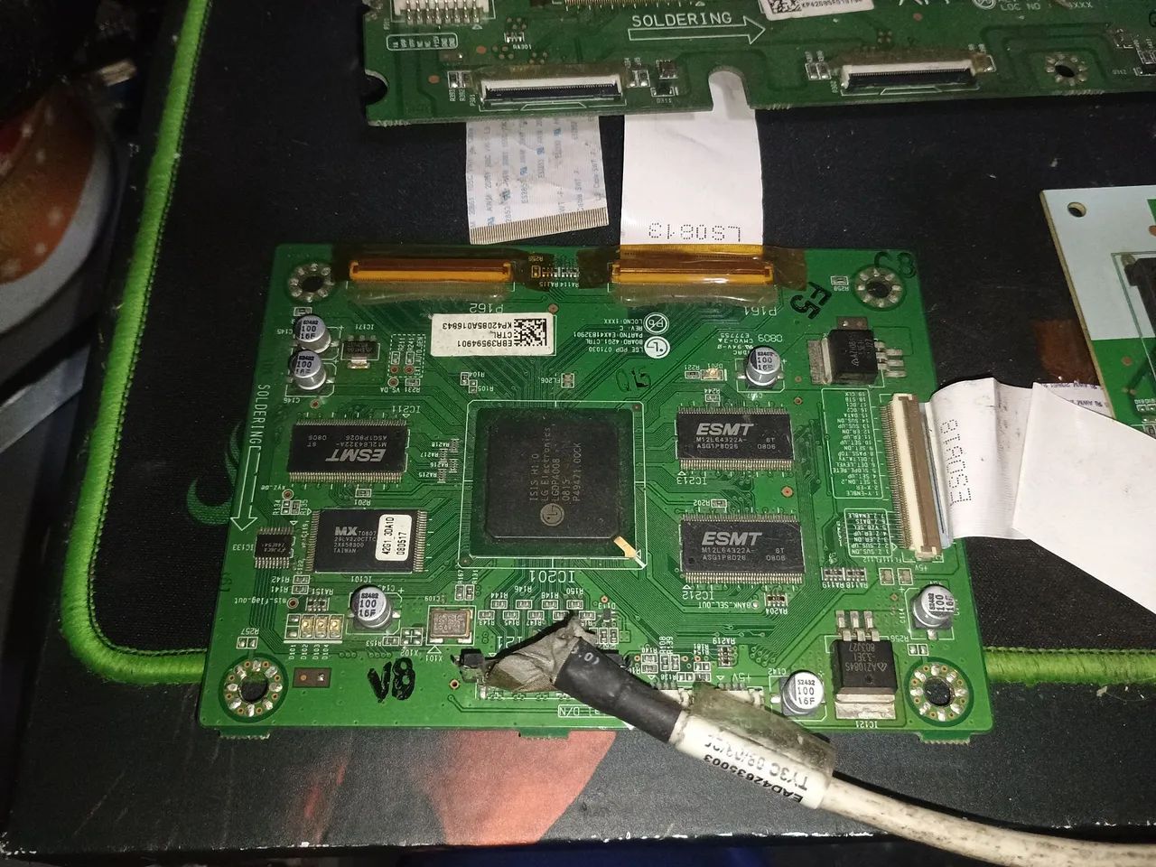 Placa tcon,buffer,inverter tv LG42PG20R tudo como na foto - Foto 3