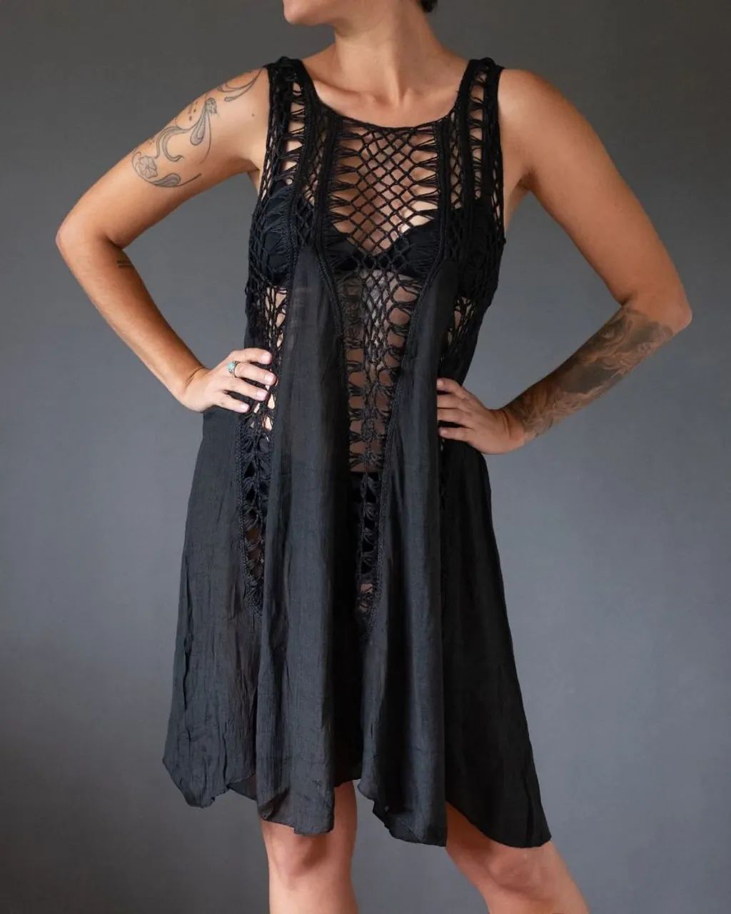 Saída de Praia em Croche Plus Size - Foto 5
