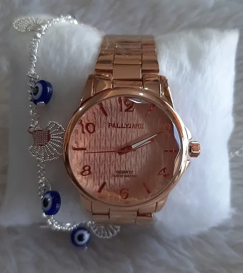 Relógio feminino com pulseira a prova de água