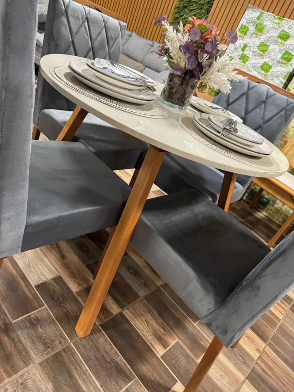 Mesa com 4 cadeiras rubi promoção  - Foto 3