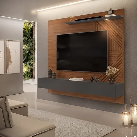Painel para TV 65' com LED Arezzo - Entrega e montagem grátis p/ Fortaleza