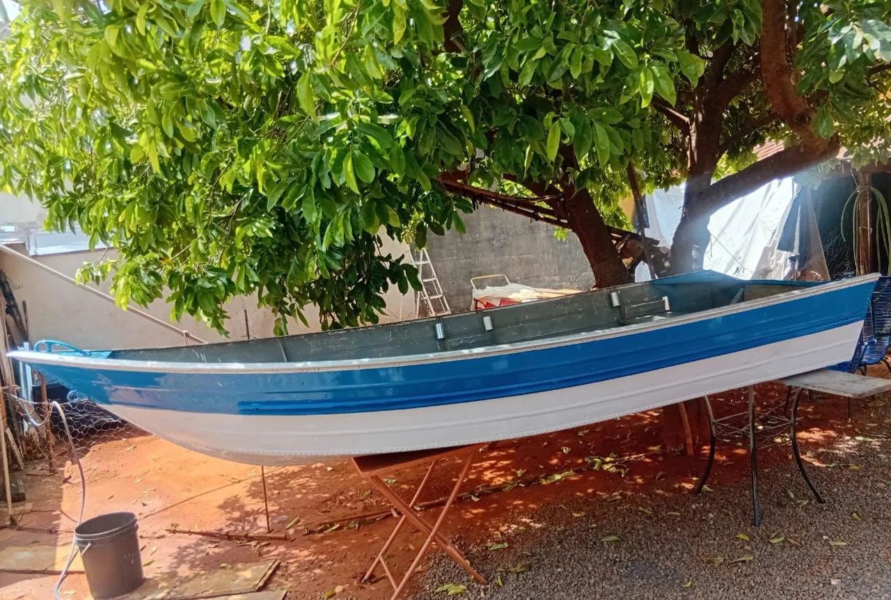 Barco de alumínio borda alta 4 mts