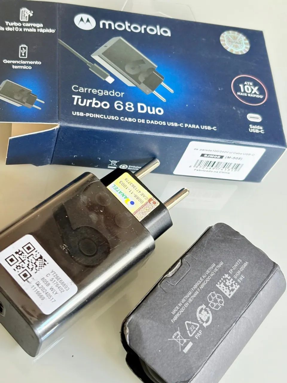Carregador Motorola Turbo power  68w  novo em Bauru   - Foto 2