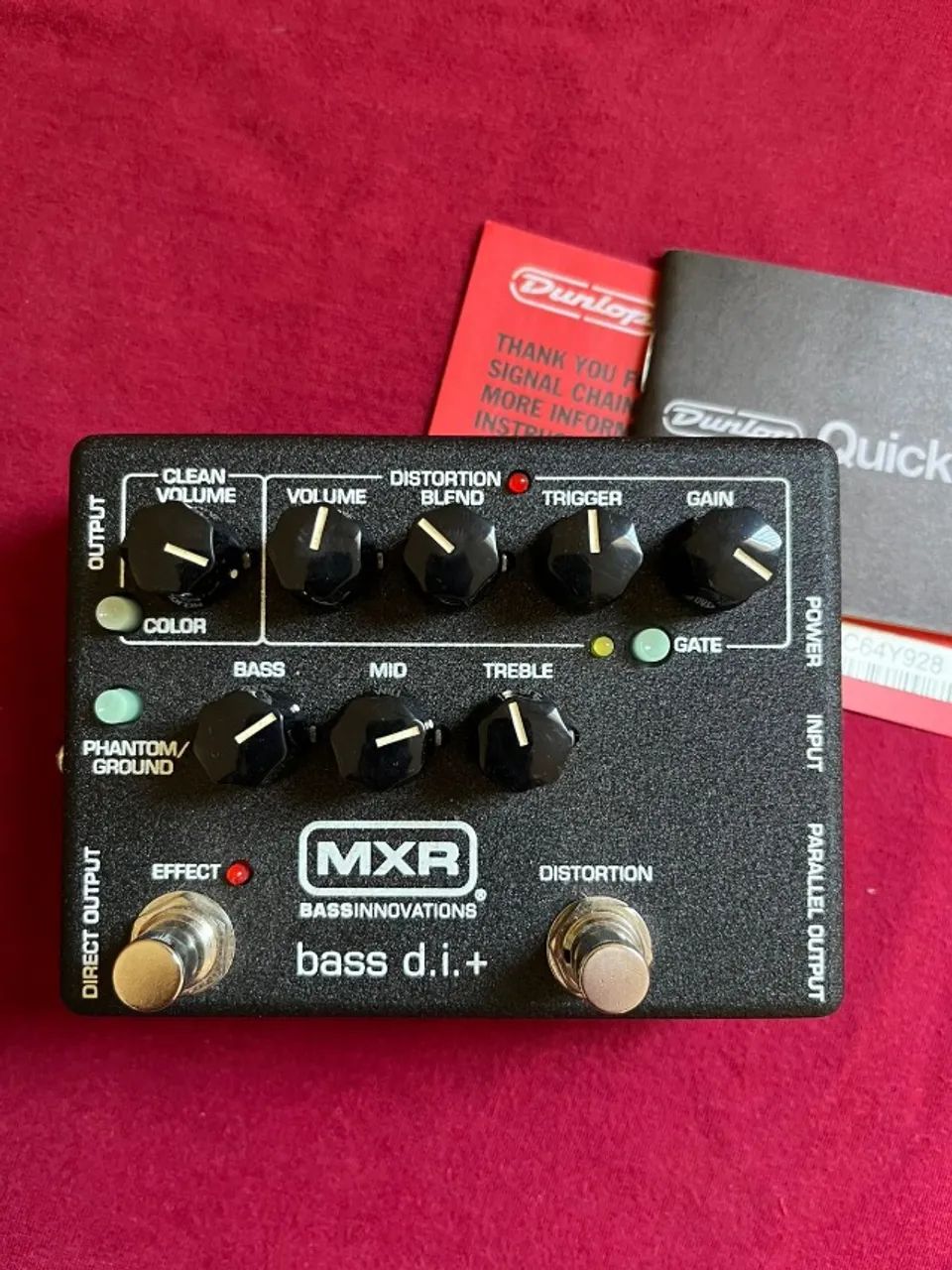 MXR M80 Bass D.i.+ Plus Pedal Pre Amp, Distorção E Direct Box
