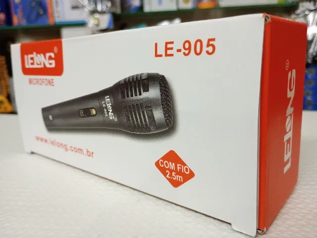 Microfone Com Fio Dinâmico De Mão