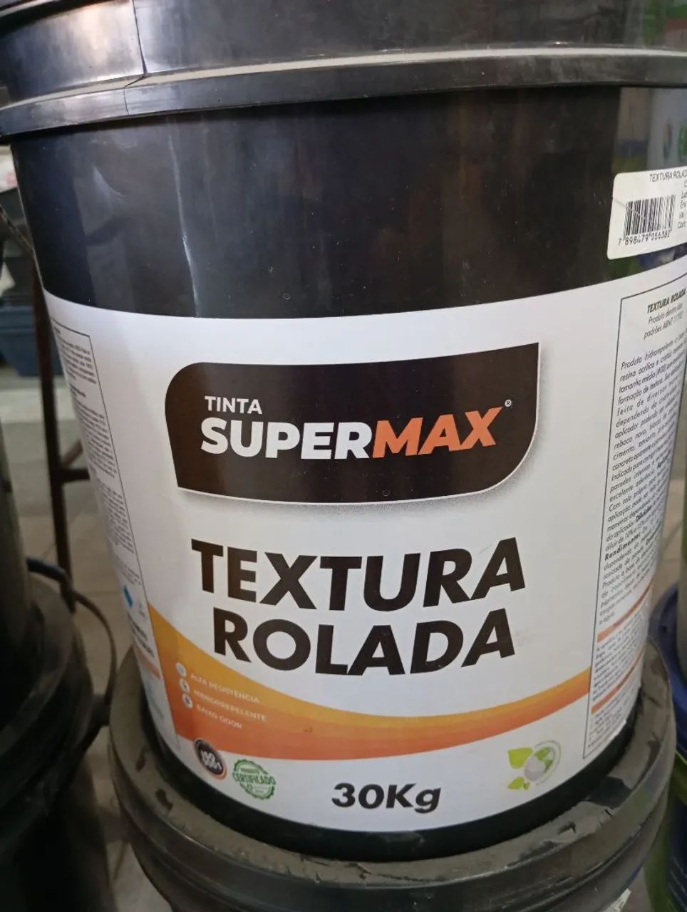 Textura Rolada Cinza Chumbo 30kg R$199,00un - Foto 3