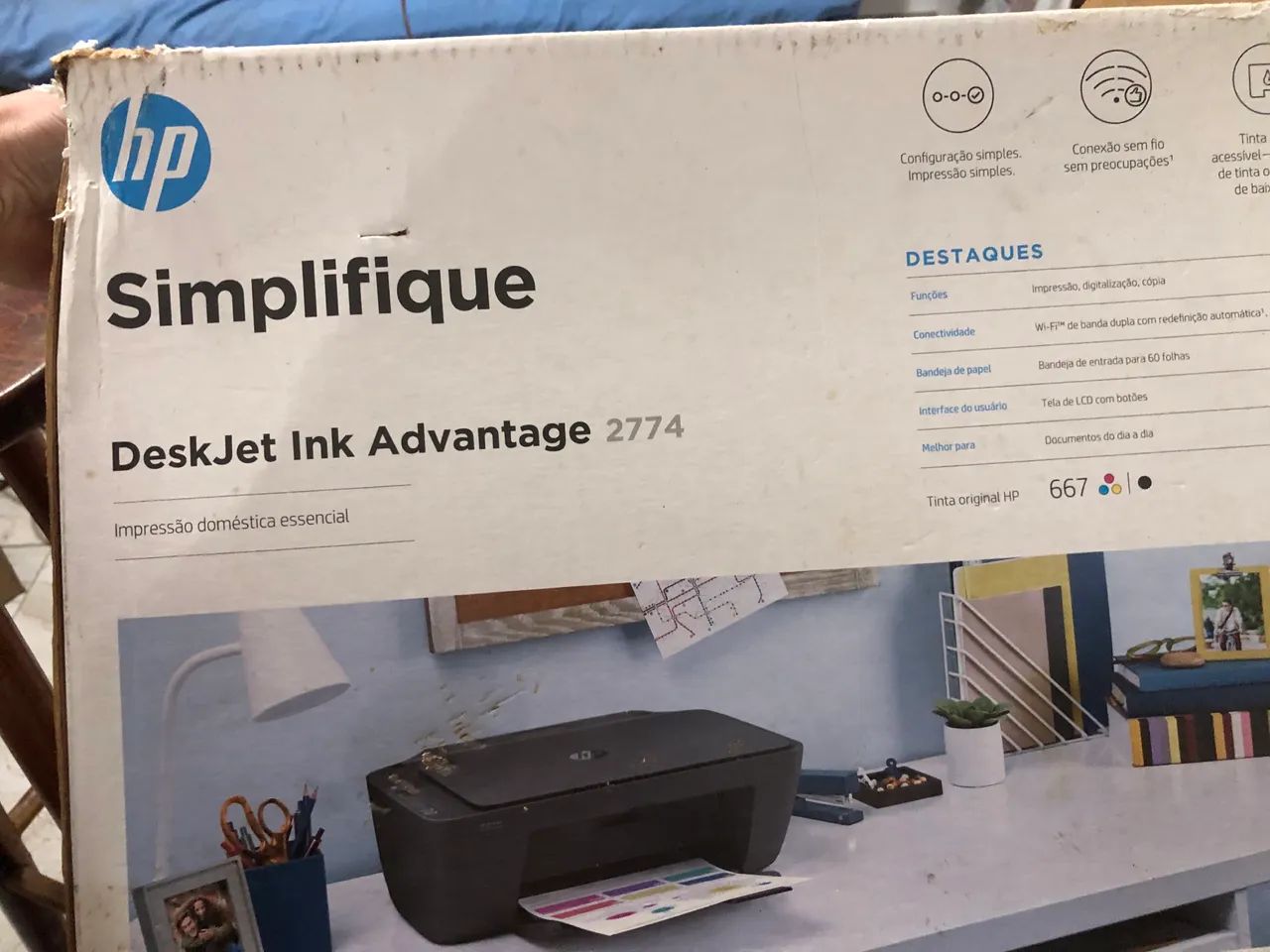 Impressora hp 2774 ?não sei se funciona? sem tinta  - Foto 3