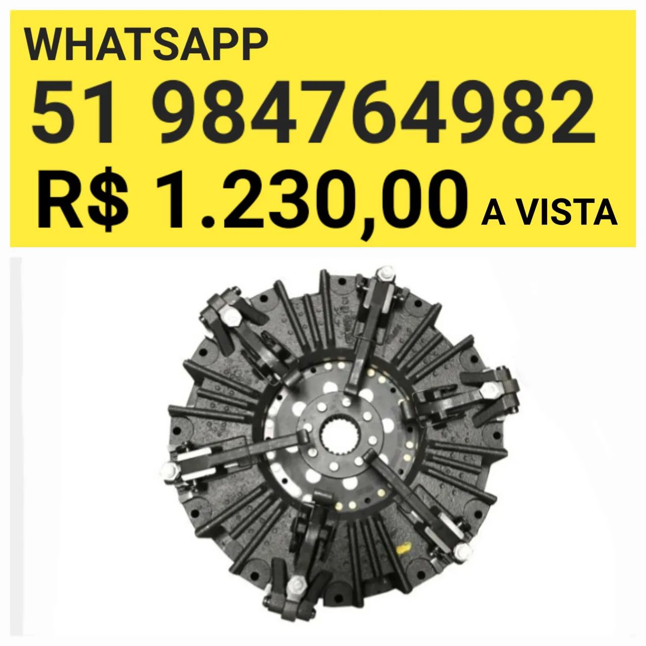 PLATO DE EMBREAGEM DUPLA RECONDICIONADO DO TRATOR VALMET  880  - Foto 2