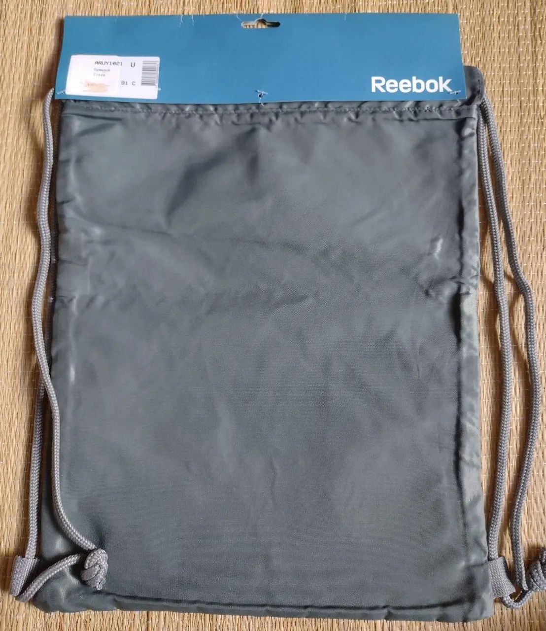 Mochila Gym Sack Reebok Cinza para Academia - Foto 5