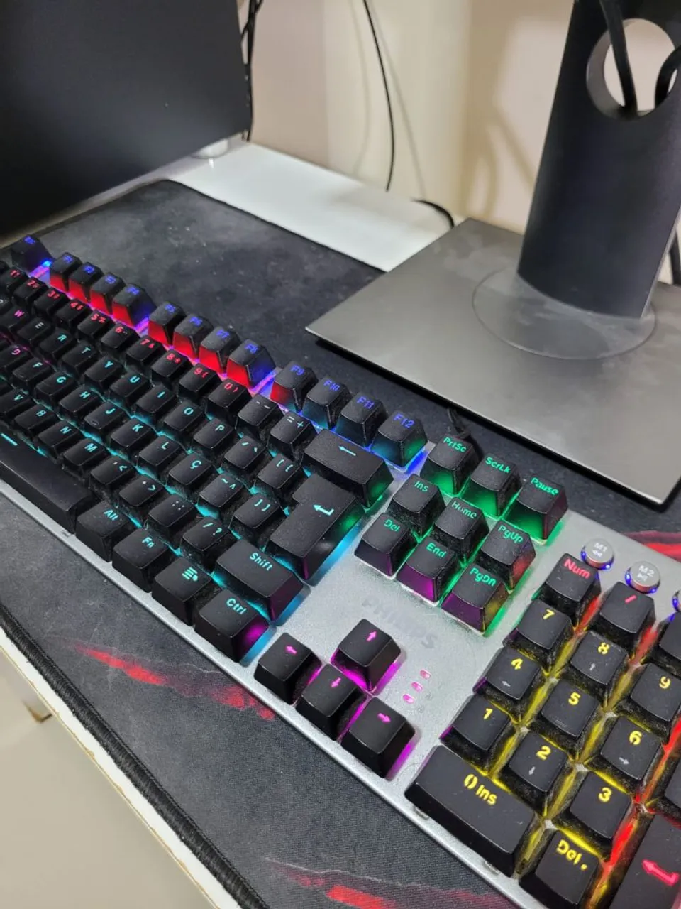 Kit: Teclado Gamer Philips com Iluminação RGB + Mouse Fortrek G Pro M3
