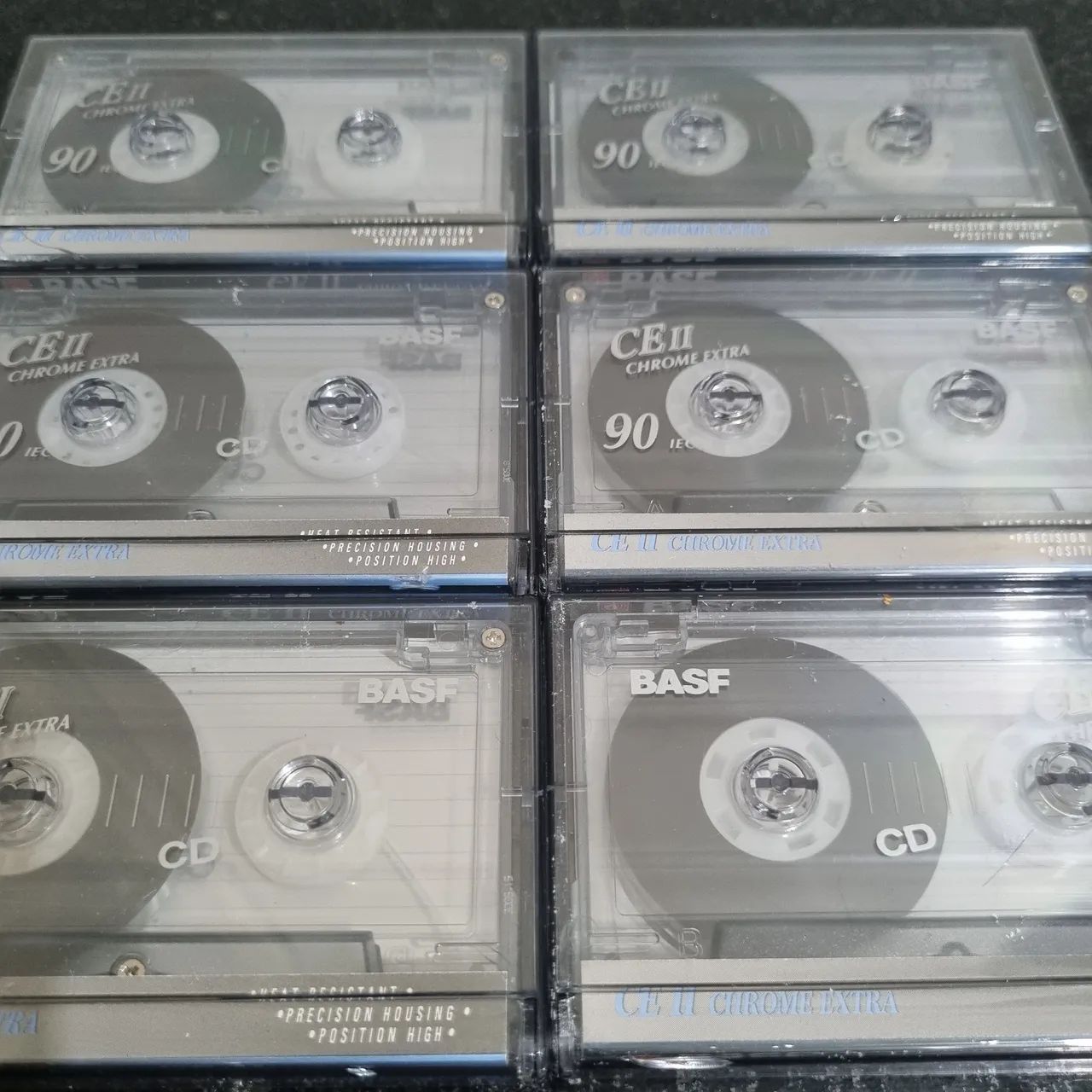 8 fitas cassete BASF CE II Chrome Extra - Foto 3
