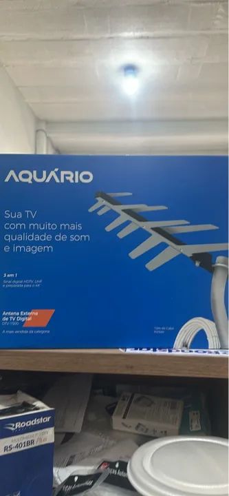 Antena Externa de TV Digital Aquário - Novo