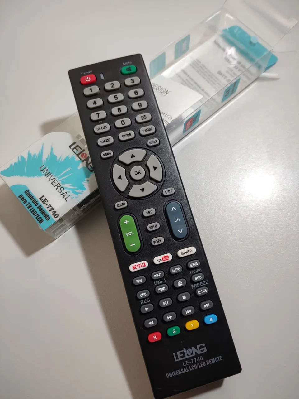 Controle Remoto Universal Le-7740 para TV LED/LCD