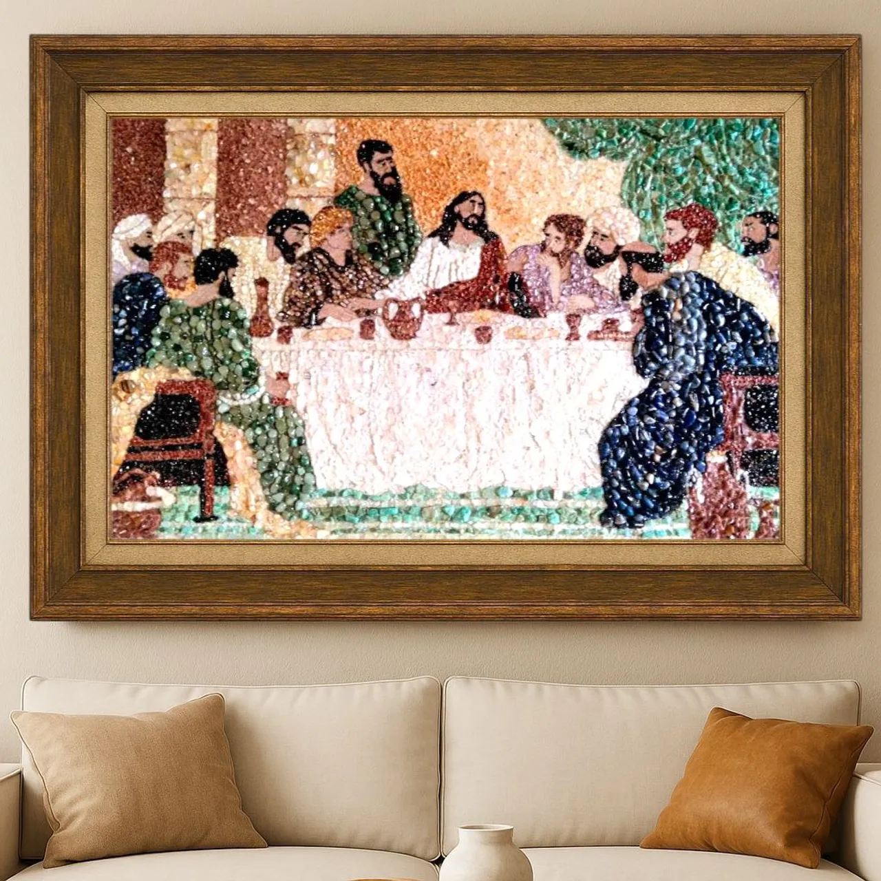 Quadro Decorativo - A Última Ceia (Mosaico)