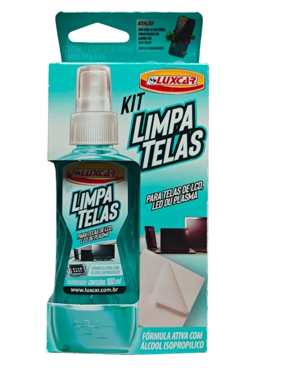 Kit Limpa Telas Luxcar 100 Ml + pano - Foto 4