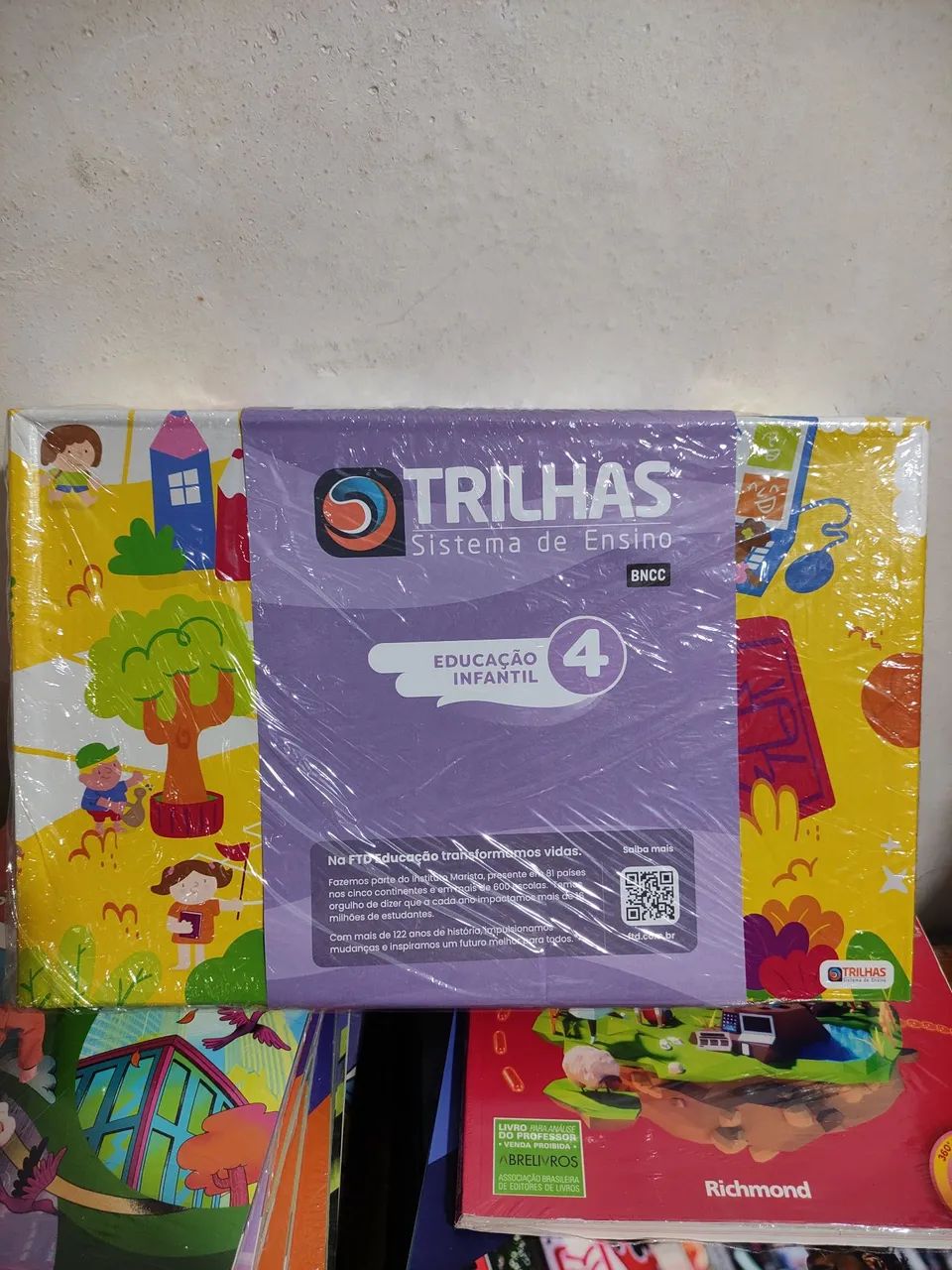 KIT TRILHAS EDUCAÇÃO INFANTIL 4 SISTEMA DE ENSINO FTD - ALUNO - NOVO