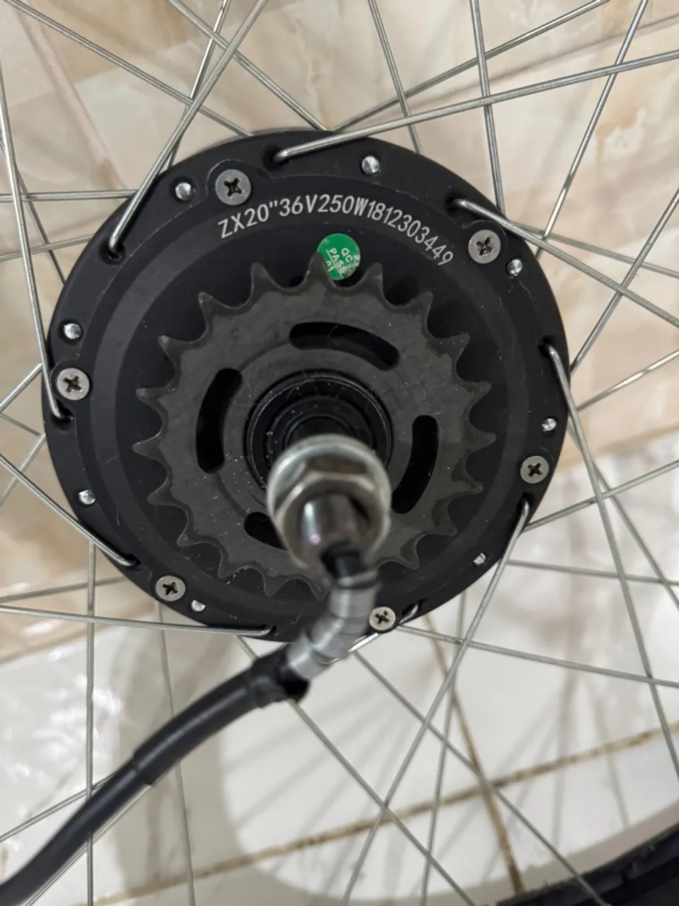 Motor Elétrico para Bicicleta - ZX20" 36V 250W