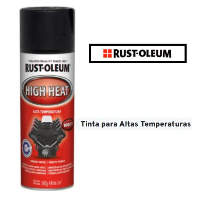 Tinta Spray Alta Temperatura 1093º Alta Temperatura Rust Oleum