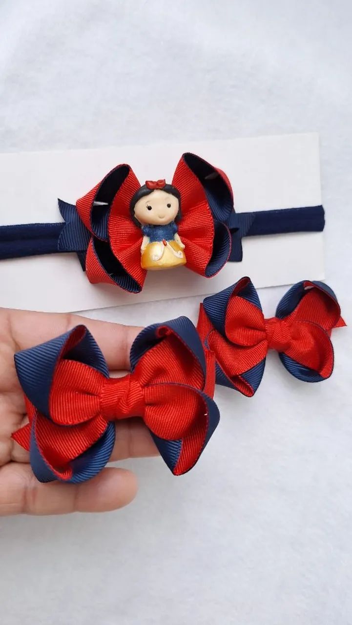 Laços Jeans para Cabelo - Lindos e Charmosos! - Foto 3