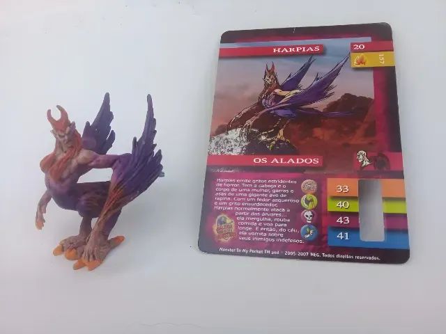 Miniatura Harpia Galeria De Monstros Dtc + Card