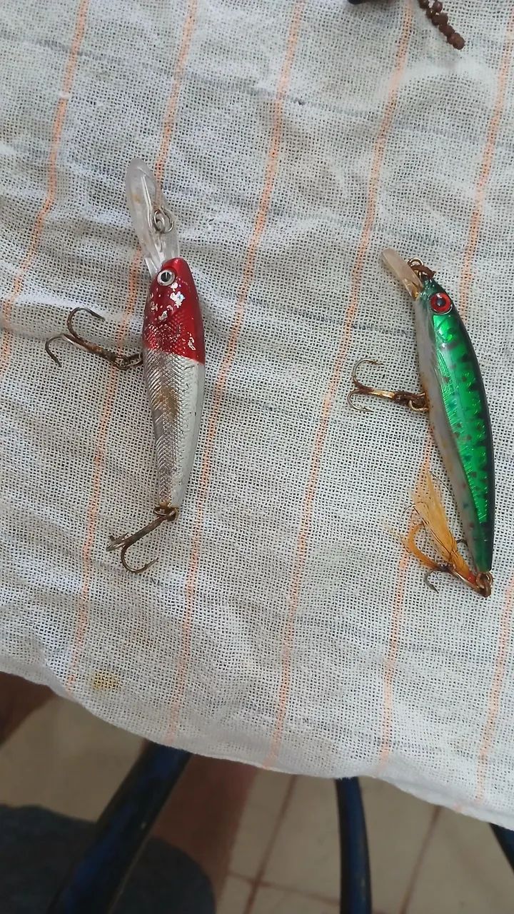 Vara de pesca 1.5m 25-40 lbs com iscas - Foto 5