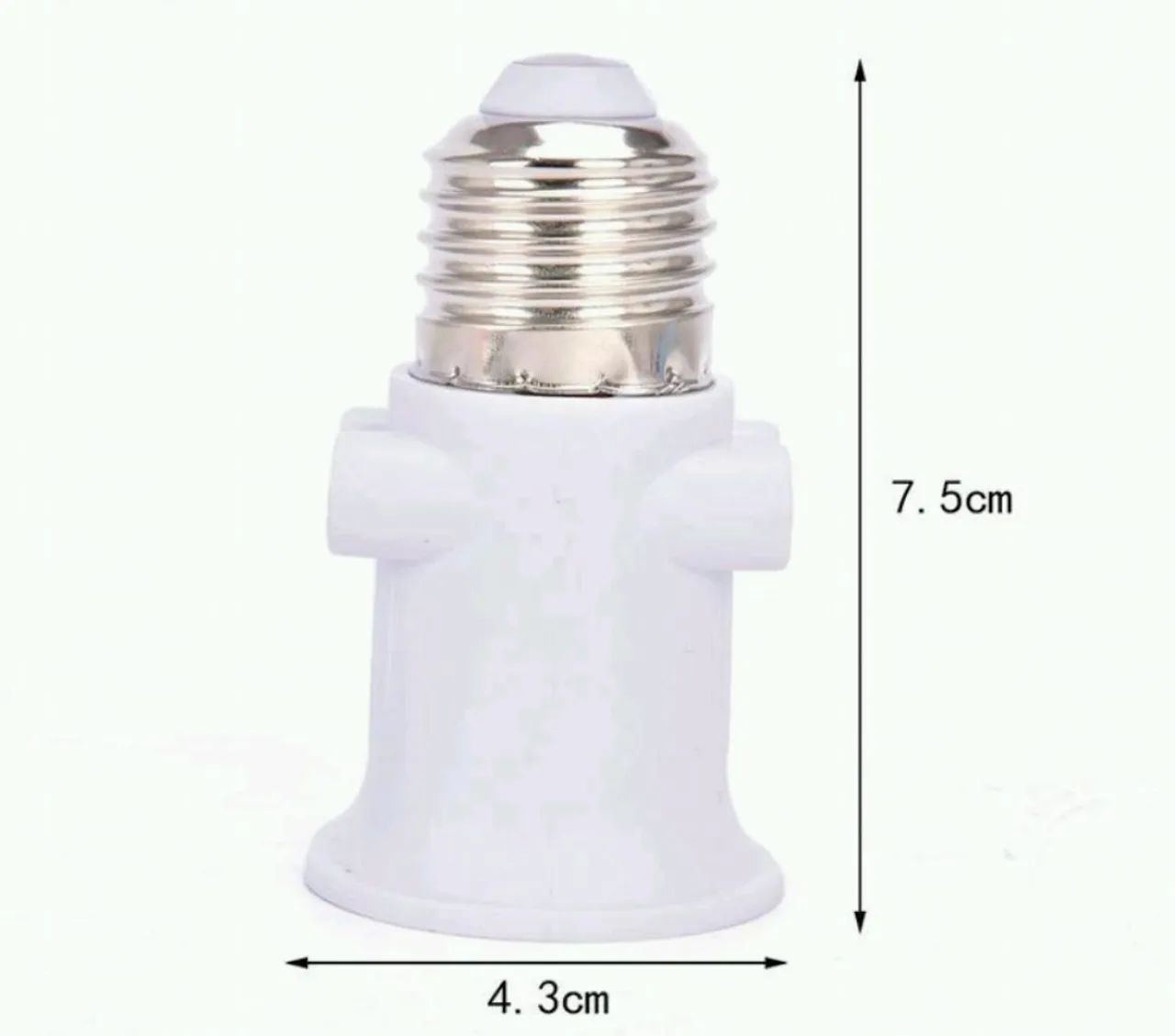 Adaptador de Soquete E27 com Tomadas - Foto 2
