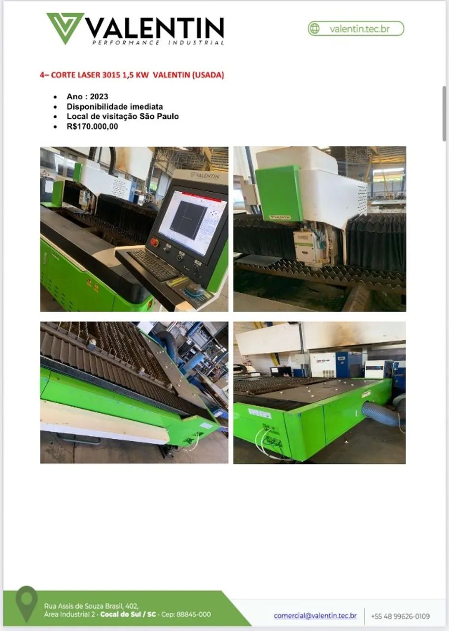 MAQUINA LASER USADA, EM ÓTIMO ESTADO DE USO!