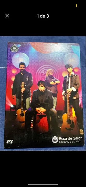 DVD Rosa de Saron Acústico e ao Vivo