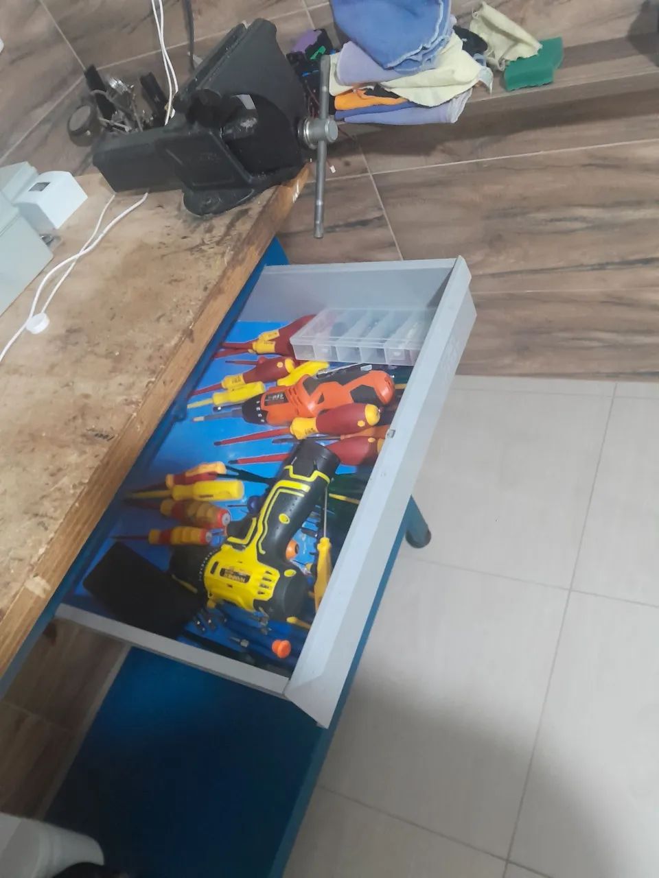 Mesa de Trabalho Industrial com Gaveta - Foto 3