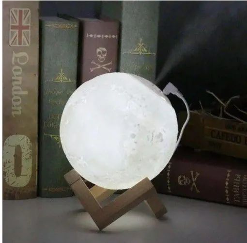 Umidificador Difusor Ar Lua Cheia Luminária  - Foto 2